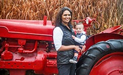 Mother/Son Fall Farm Portraits