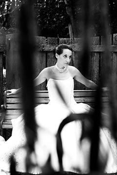 Toronto Wedding Photography - Black and white hidden Bride