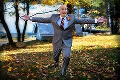 Toronto Fall Wedding Photography - The Groom wants a hug
