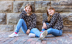 Twins 10th Birthday Portraits at the Distilleries